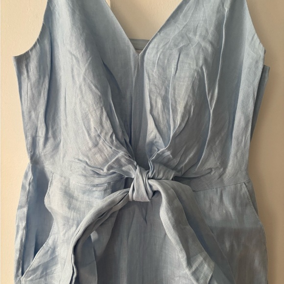Reiss linen kay V neck dress - Picture 4 of 6